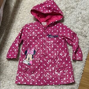 !!SOLD!! Pink Polka Dot Minnie Mouse Raincoat